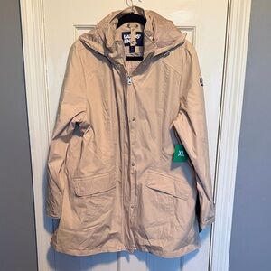 Lands' End Tan Hooded Jacket size XL